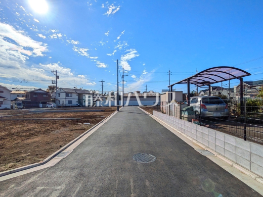 接道状況および現場風景　【立川市砂川町４丁目】