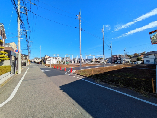 接道状況および現場風景　【立川市砂川町４丁目】