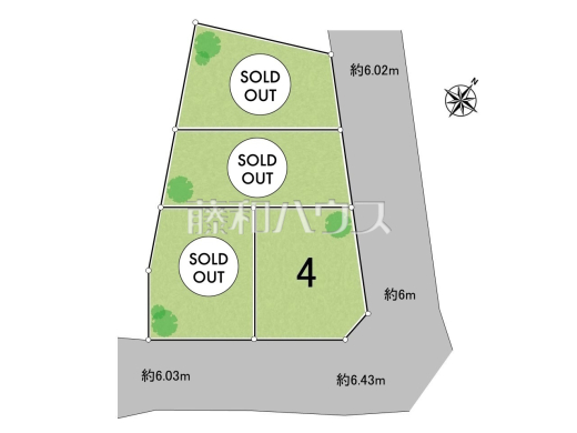 全体区画図　【福岡市城南区長尾４丁目】
