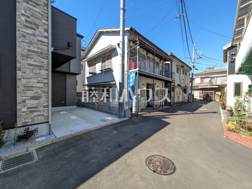 接道状況および現場風景　【八王子市子安町１丁目】