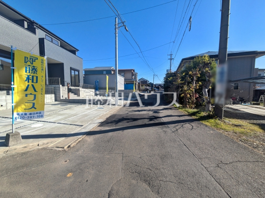 接道状況および現場風景　【春日井市田楽町】