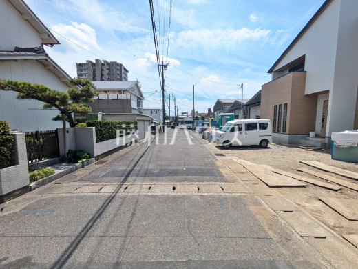 接道状況および現場風景　【小牧市中央３丁目】