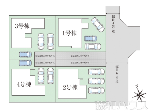 全体区画図　【小牧市中央３丁目】