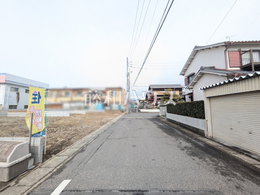 接道状況および現場風景　【小牧市中央３丁目】