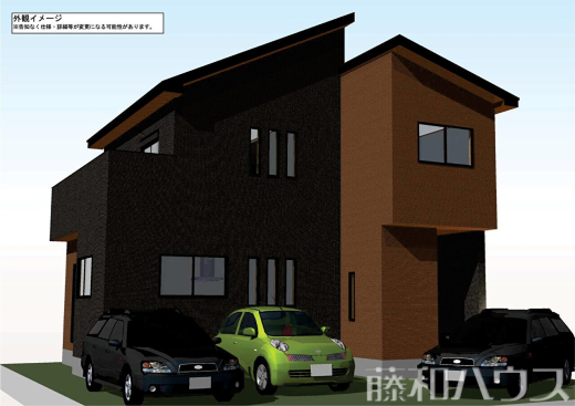 1号棟　完成予想図（外観）　【小牧市中央３丁目】