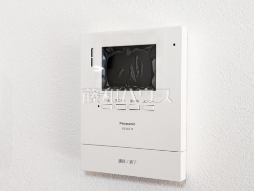 6号棟　TVモニター付きインターホン　【武蔵村山市大南１丁目】　防犯に役立つTVモニター付インターフォン