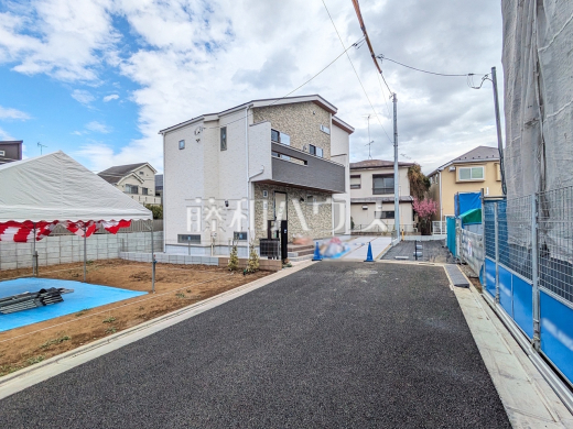 接道状況および現場風景　【国立市谷保】