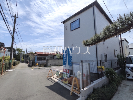 接道状況および現場風景　【三鷹市大沢２丁目】