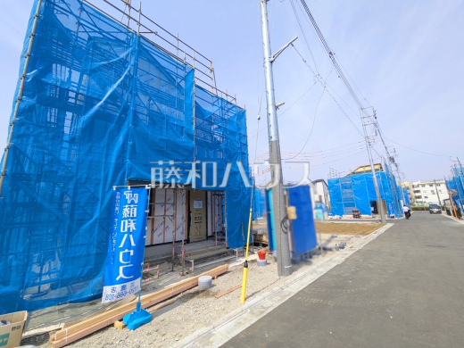 接道状況および現場風景　【三鷹市大沢２丁目】