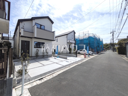接道状況および現場風景　【三鷹市大沢２丁目】