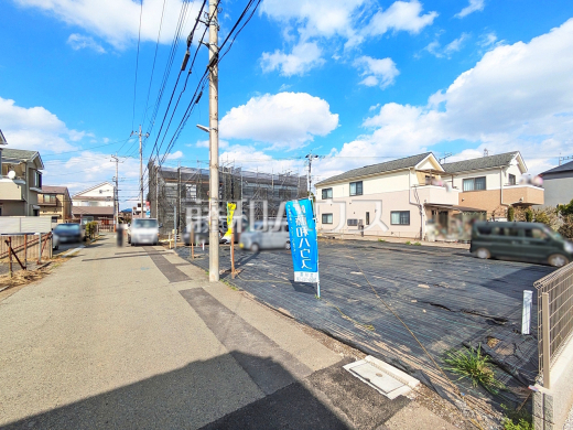 接道状況および現場風景　【立川市若葉町１丁目】
