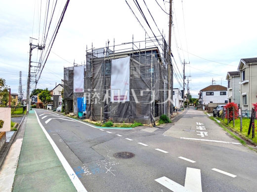 接道状況および現場風景　【立川市若葉町１丁目】