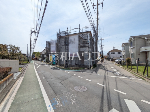 接道状況および現場風景　【立川市若葉町１丁目】