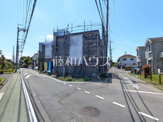 接道状況および現場風景　【立川市若葉町１丁目】