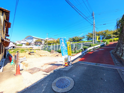接道状況および現場風景　【福岡市東区香椎駅東１丁目】