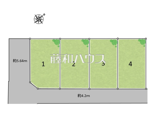 全体区画図　【志木市中宗岡５丁目】