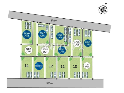 全体区画図　【日野市平山４丁目】住まいの事なら地元で豊富な実績を誇る、地域密着の藤和ハウスへお任せ下さい！