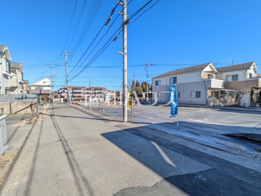 接道状況および現場風景　【立川市若葉町１丁目】
