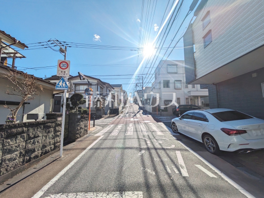 接道状況および現場風景　【八王子市子安町３丁目】