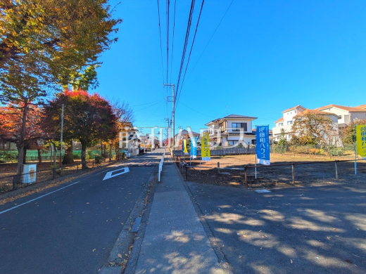 接道状況および現場風景　【立川市幸町５丁目】