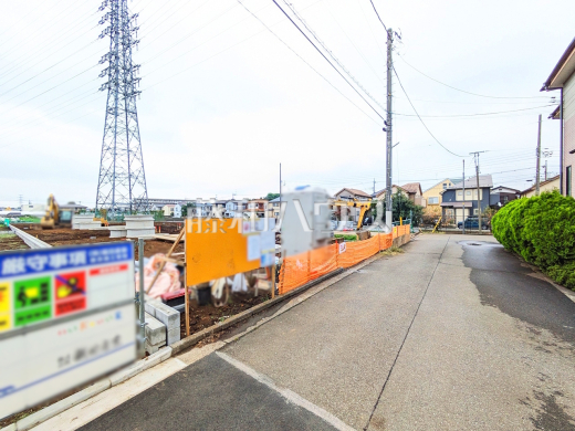 接道状況および現場風景　【立川市若葉町２丁目】