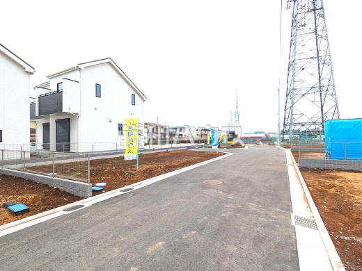接道状況および現場風景　【立川市若葉町２丁目】