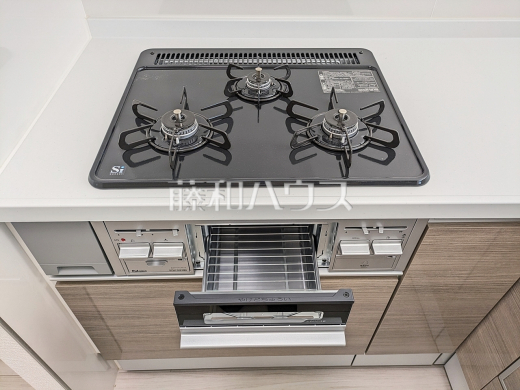 3号棟　キッチンコンロ・グリル　【和光市白子３丁目】