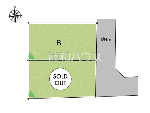 全体区画図　【小平市鈴木町１丁目】
見学はしたいけど、なかなか時間が取れない…そんな方に出勤前や仕事終わりにマイホームを見学できるサポートをいたします。　