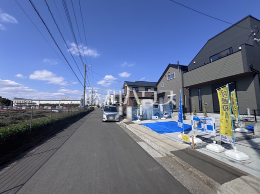 接道状況および現場風景　【三鷹市北野２丁目】