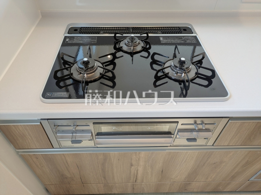 3号棟　3口ガスコンロ　【三鷹市北野２丁目】