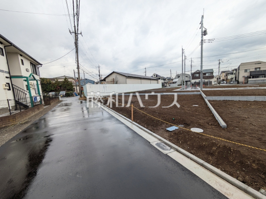 4号地　接道状況および現場風景　【立川市砂川町４丁目】