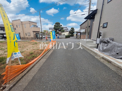 接道状況および現場風景　【練馬区大泉学園町５丁目】