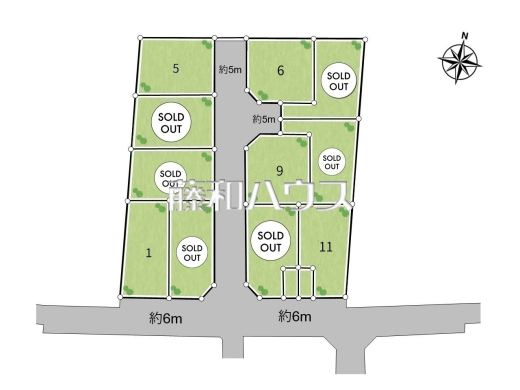 全体区画図　【東久留米市下里１丁目】