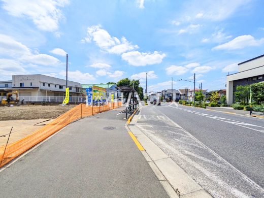 接道状況および現場風景　【小平市上水南町３丁目】