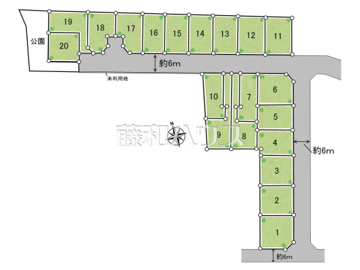 全体区画図　【小平市上水南町３丁目】