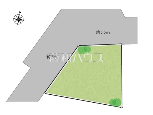 全体区画図　【八王子市大谷町】