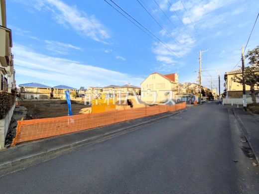 接道状況および現場風景　【三鷹市上連雀９丁目】