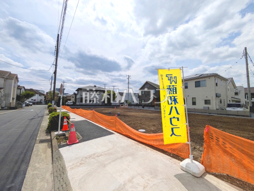 1号地　接道状況および現場風景　【府中市住吉町４丁目】