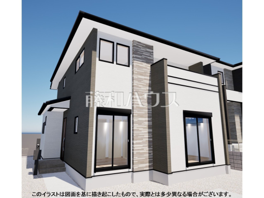 1号棟　完成予想図（外観）　【福岡市早良区重留２丁目】