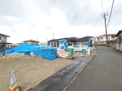 2号棟　接道状況および現場風景　【福岡市早良区重留２丁目】