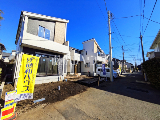 接道状況および現場風景　【調布市八雲台１丁目】