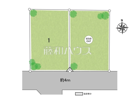 ≪全体区画図≫南道路で日当たり良好の立地です◎【調布市八雲台１丁目】