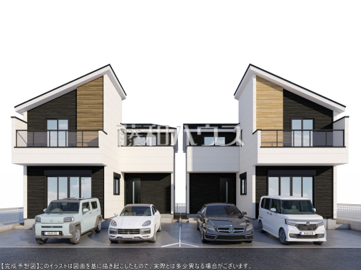 ≪完成予想図（外観）≫建物のプレゼンをさせていただきますので、実際の完成イメージを思い描いていただくことができます。お気軽にお問合せ下さい。　【調布市八雲台１丁目】