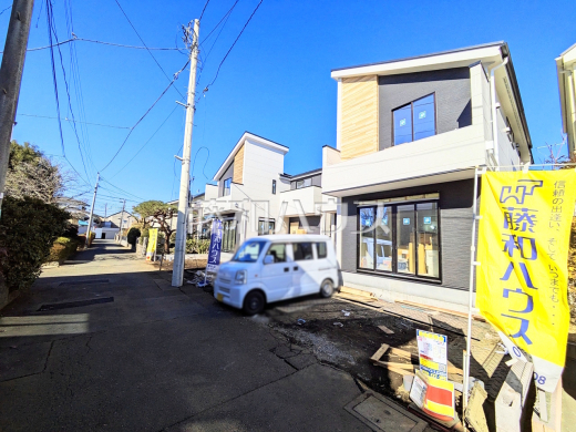 接道状況および現場風景　【調布市八雲台１丁目】