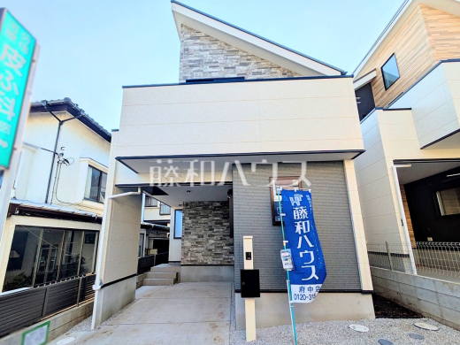 ≪2号棟　外観≫モダンスタイリッシュな外観は永年お住まいになっても飽きの来ないシンプルな印象を与えてくれます。【府中市分梅町１丁目】