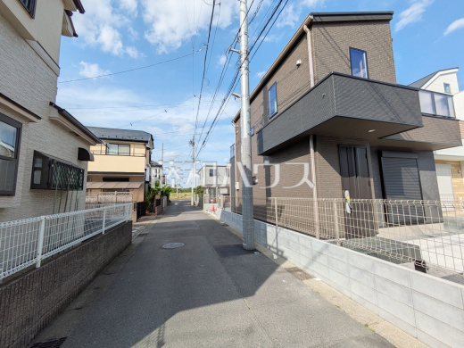 接道状況および現場風景　【日野市大字石田】