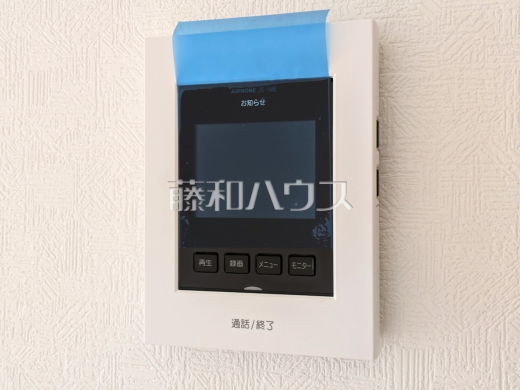 7号棟　TVモニター付インターフォン　【朝霞市宮戸３丁目】　訪問者がひと目でわかるTVモニター付インターフォン
