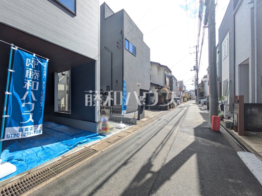 接道状況および現場風景　【朝霞市栄町２丁目】