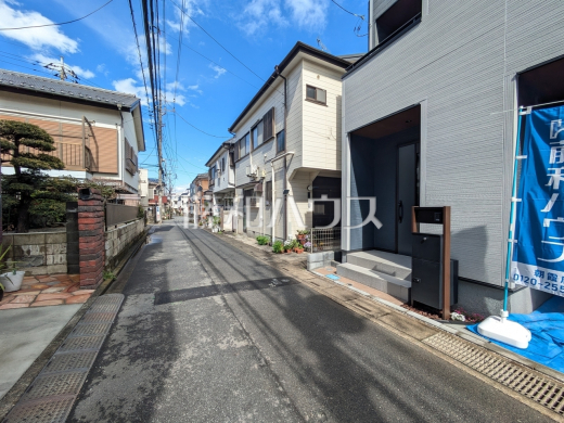 接道状況および現場風景　【朝霞市栄町２丁目】