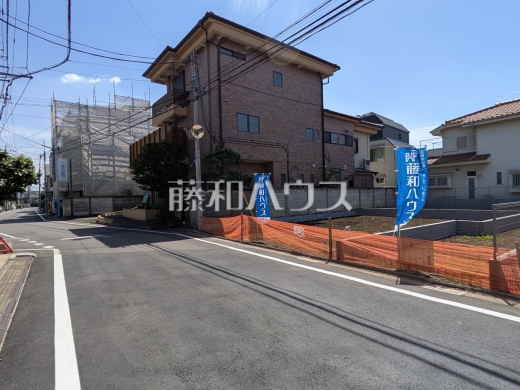 接道状況および現場風景　【三鷹市牟礼６丁目】